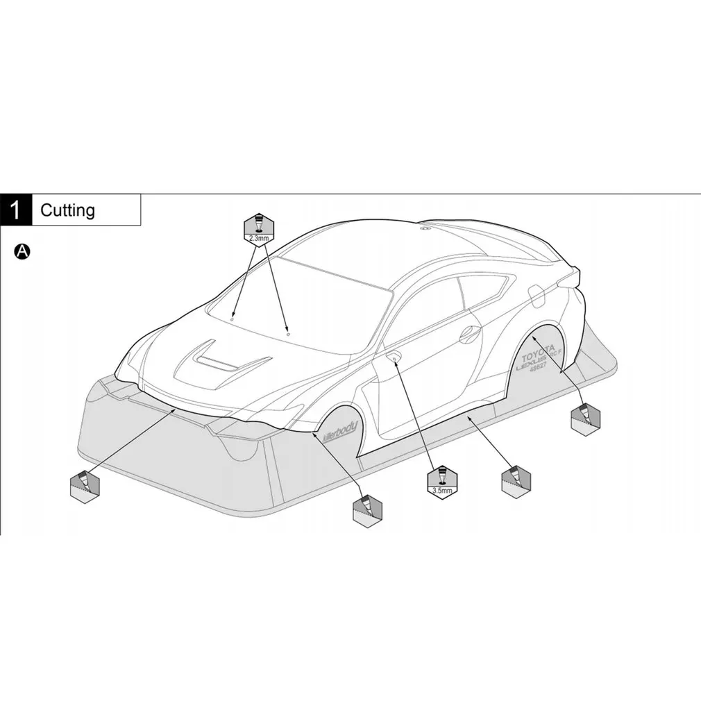 Прозрачный автомобильный чехол Killerbody 48627 LEXUS RC F