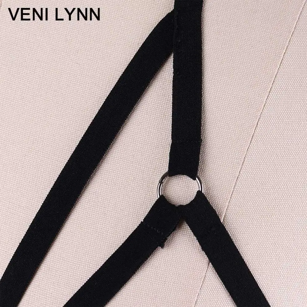 VENI LYNN экзотические веревки тонкие бретельки женские топы Холтер сексуальное
