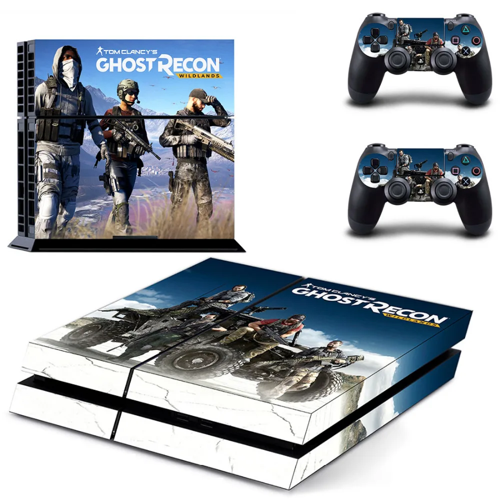 Наклейки Tom Clancy's Ghost Recon Wildland для консоли Sony PlayStation 4 и 2 контроллеров PS4|sony stickers|tom