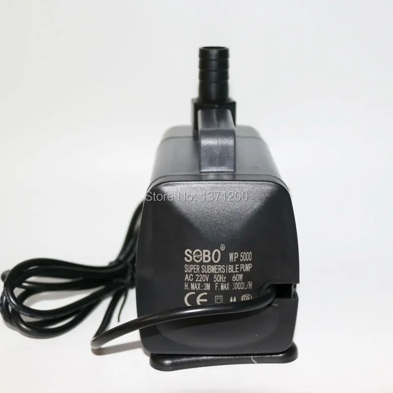 Высококачественный WP-5000 3000 л/ч 60 Вт для аквариума сверхтихий аквариумный