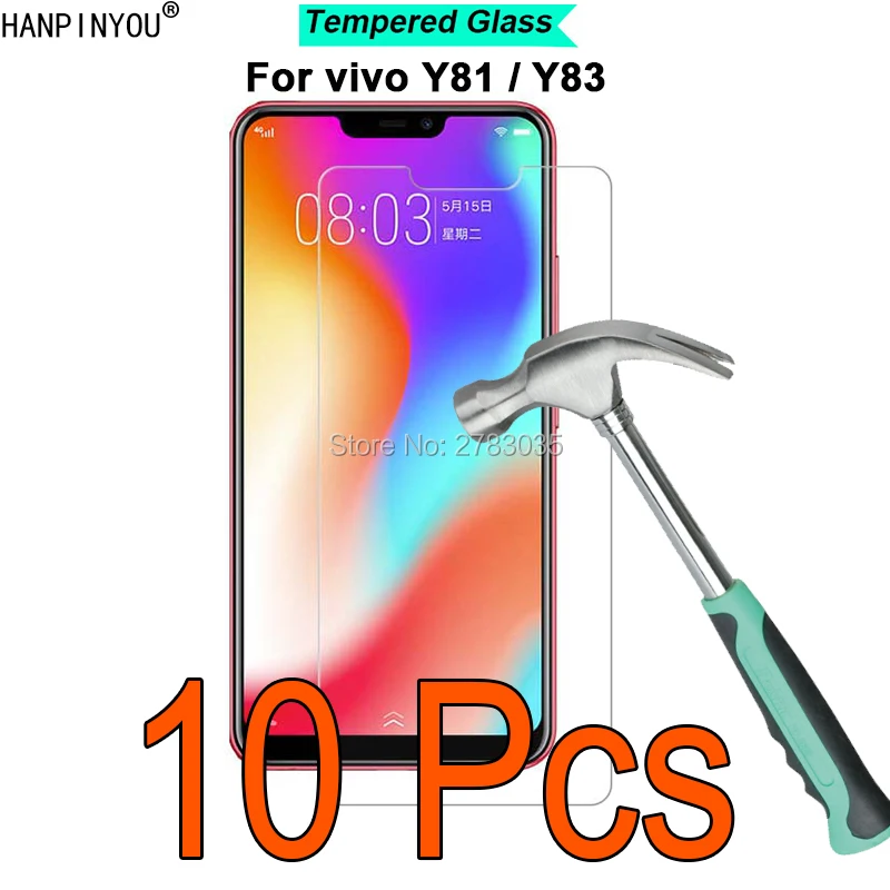 10 шт./лот для vivo Y83 / Y81 6 22 &quotновая твердость 9H 2.5D ультратонкая закаленная защитная