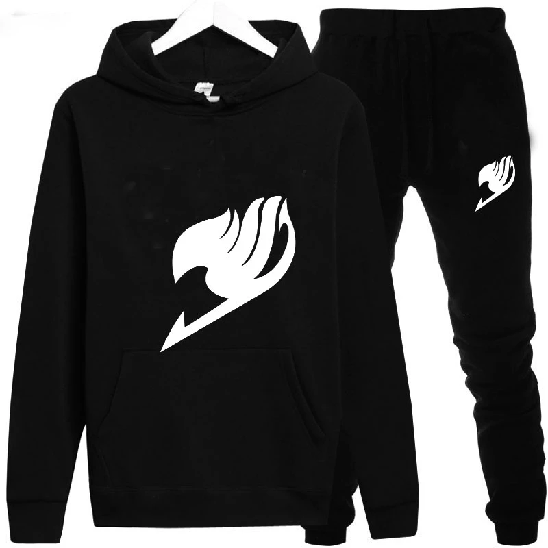 Толстовки + тренировочные костюмы FAIRY TAIL Print Hoodie мужчины/женщины брюки толстовки