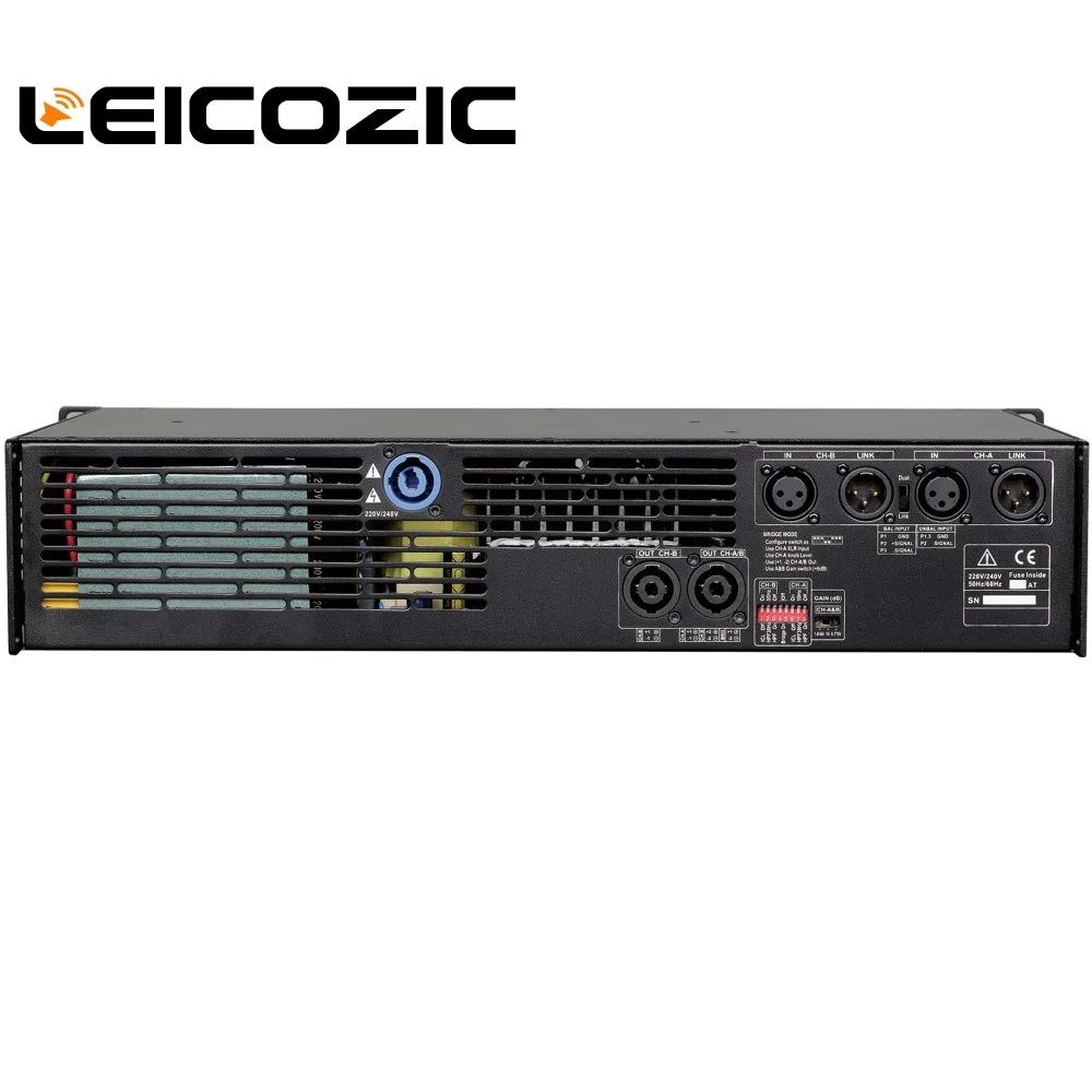 Leicozic Max 4200 Вт усилитель мощности DH21300 1300 + RMS 8 Ом профессиональный для сцены