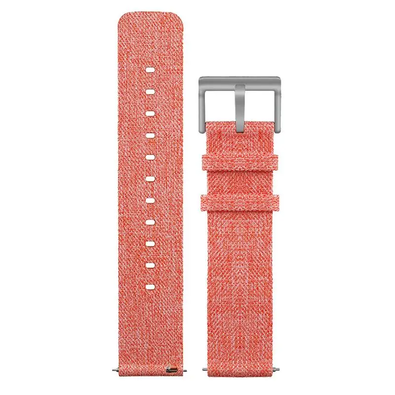 Orange Премиум Холст Замена спортивные часы-браслет ремешок для Fitbit Versa Lite браслет 8 цветов - Цвет: Orange