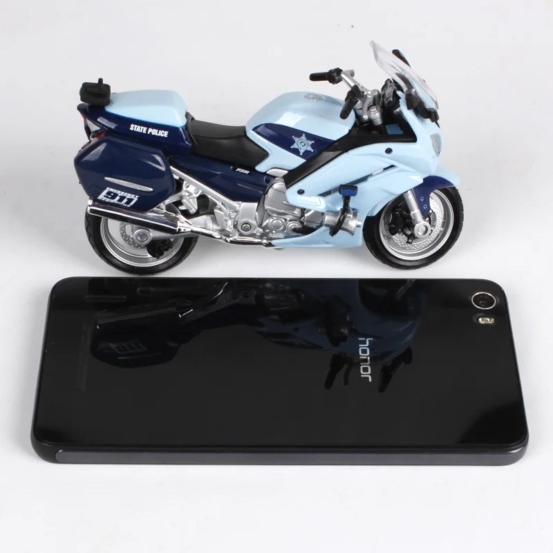 Maisto 1:18 Yamaha fjr 1300j Белый Синий Черный мотоцикл литье под давлением для полиции