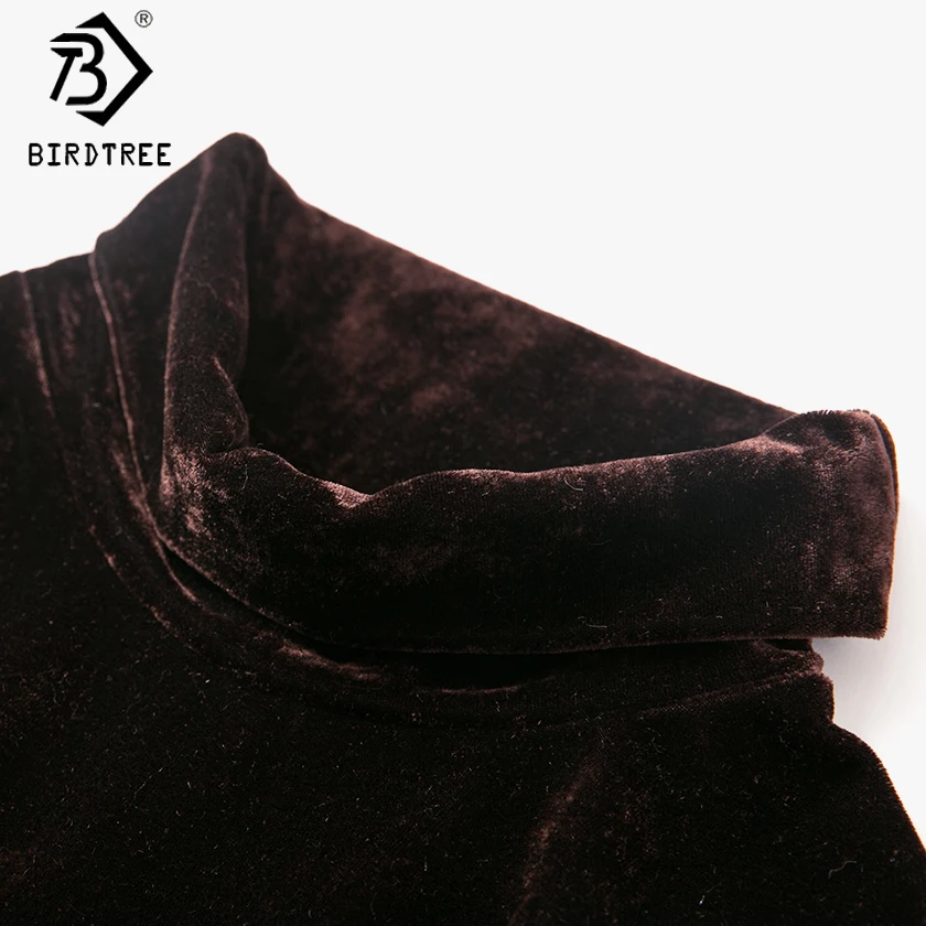 Женское бархатное платье с высоким воротником черное или зеленое