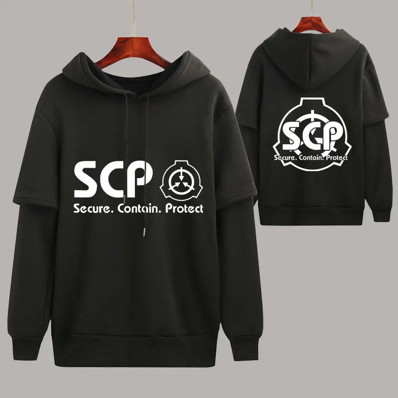 Высокое качество, унисекс, аниме, SCP, специальные процедуры удержания, повседневная хлопковая толстовка с капюшоном, пуловер, толстовки