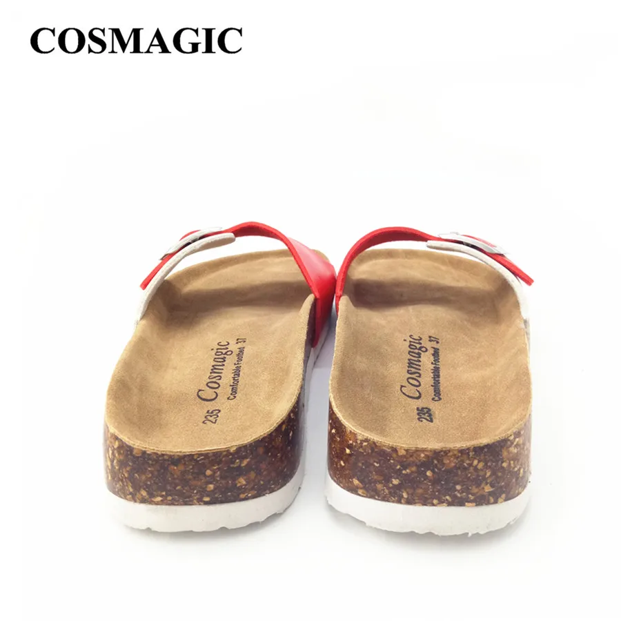 COSMAGIC/Новинка года; модные летние сандалии на пробковой подошве; женские повседневные пляжные разноцветные Вьетнамки; шлепанцы
