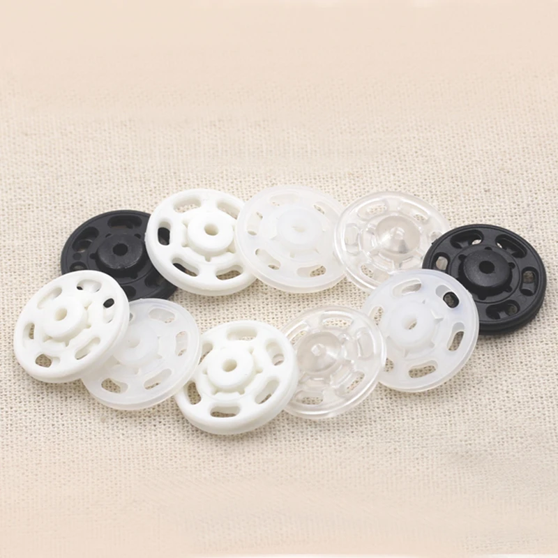 100 пар/лот пластиковая рубашка для пальто невидимая кнопка прозрачная Пряжка