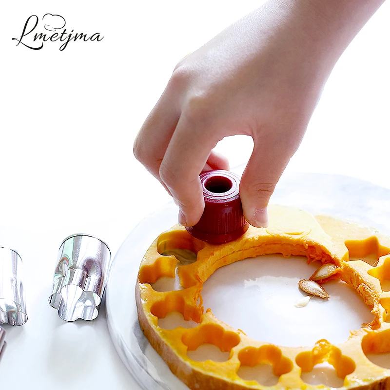 LMETJMA 8 шт./компл. форма для резки овощей из нержавеющей стали Форма фруктов печенья