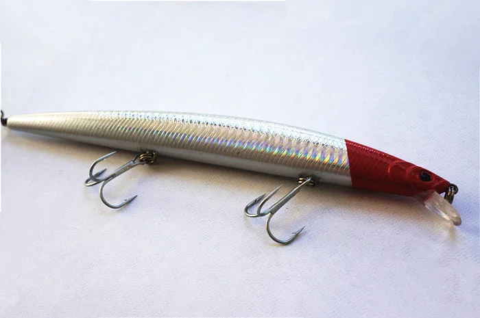 Белая приманка с красной головкой плавающая наживка Minnow 12 5 см/13 г|color chat|lure boxcolorful