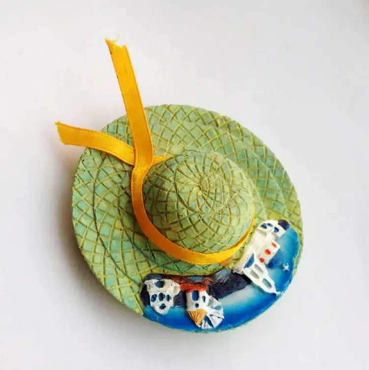 Родос пейзаж шляпа 3D магниты на холодильник Греции туризма Сувениры магнитный