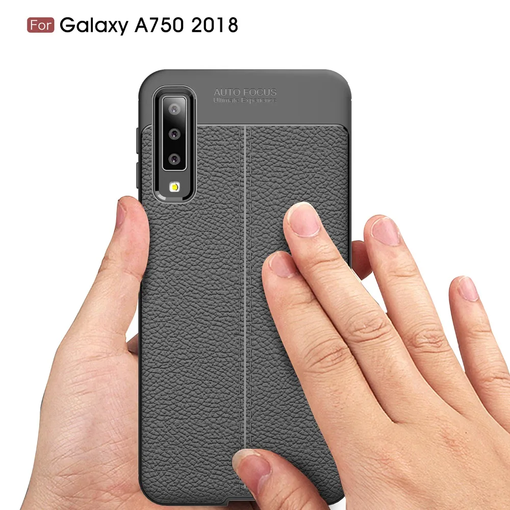 Чехол для samsung Galaxy A7 2018 чехол силиконовый зернистый Мягкий ТПУ телефона 6 0