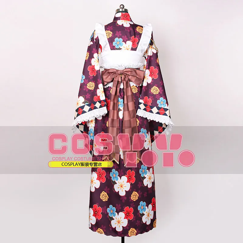 

LoveLive! Romantic Kimono Nozomi Tojo Cosplay Costume Halloween Uniform Kimono+Belt+Headdress+Socks+Bow Custom-made
