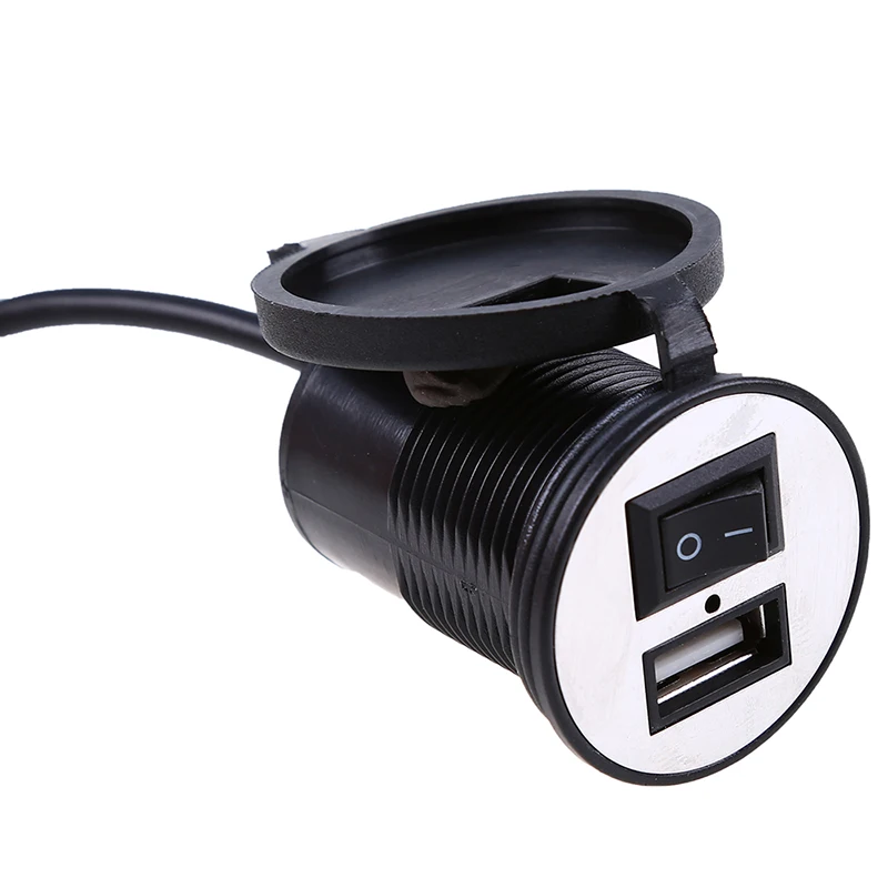 USB зарядное устройство posbay для мотоцикла и автомобиля водонепроницаемый адаптер