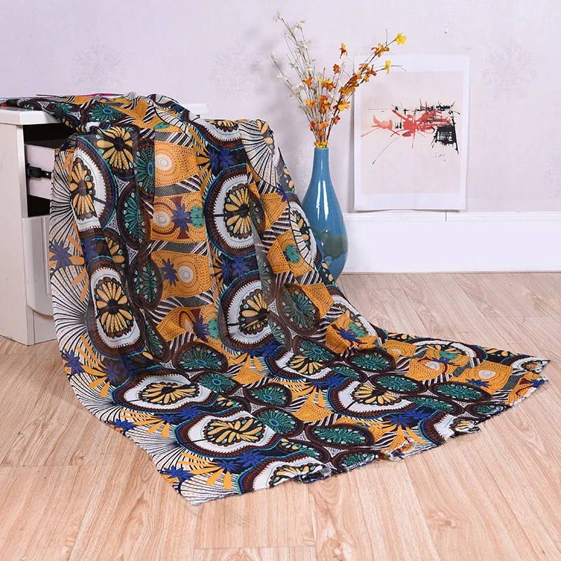 Imported 150x100cm chiffon jacquard tapestry silk soft fabric for fashion women dress skirt handmade home delicate textile | Дом и сад