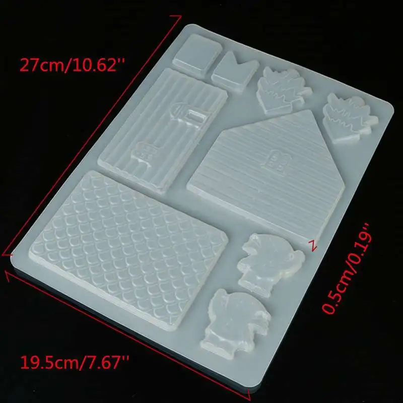 Стиль форма для торта DIY 3D рождественский дом форма для шоколада Рождественский торт резак форма декор 1 шт. Лидер продаж