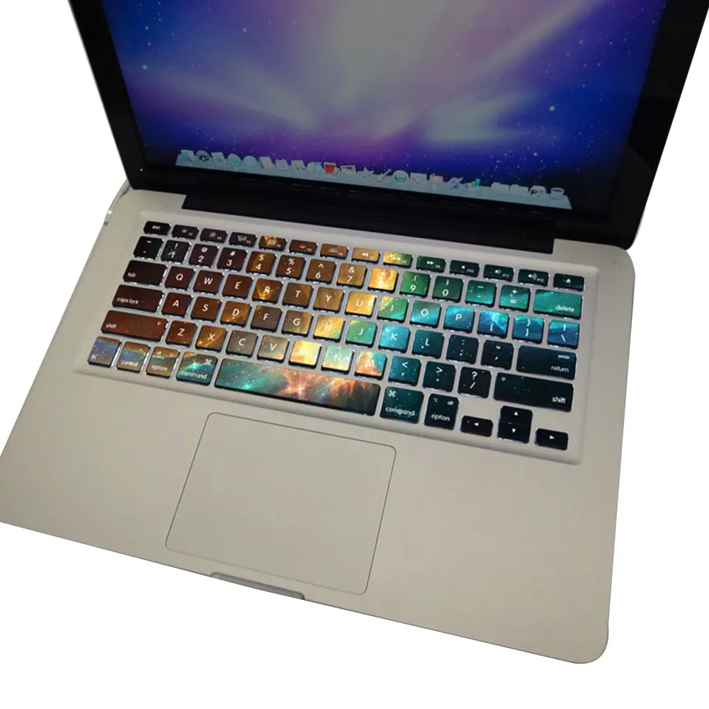 Galaxy Color Planet Клавиатура Наклейка чехол для MacBook 12/13 дюймов 15 Retina Европа | Компьютеры