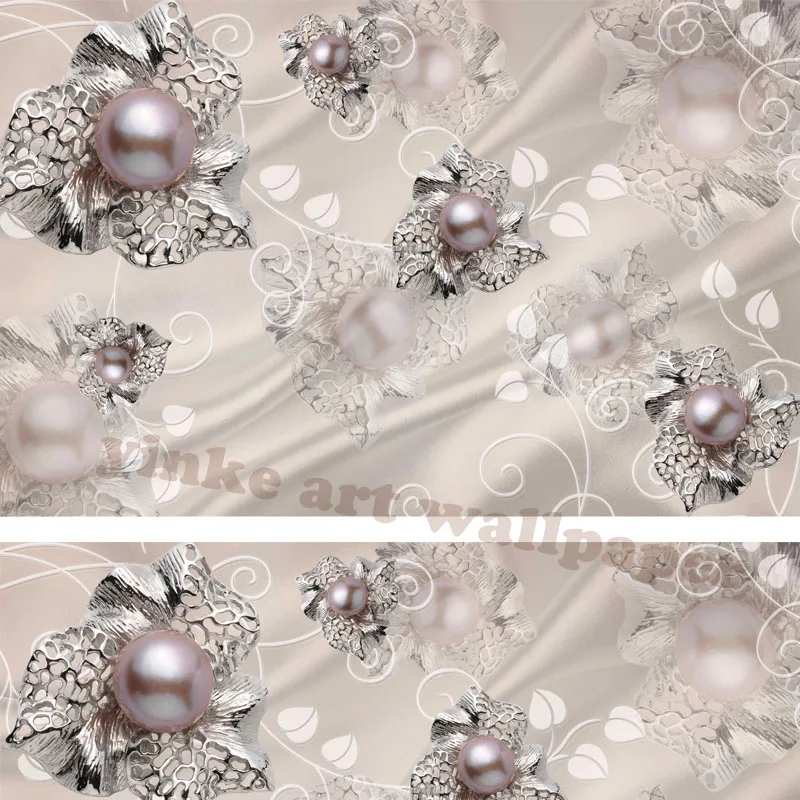 Настенные 3D обои на заказ модные роскошные шелковые в европейском стиле с