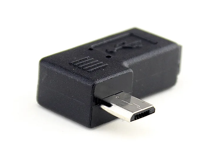 90 градусов прямоугольный разъем micro USB B штекер на mini usb Адаптеры Бесплатная