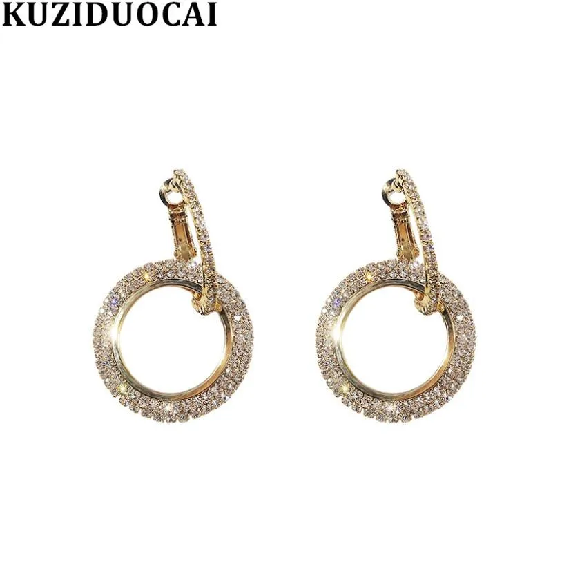 Kuziduocai новые модные ювелирные изделия в стиле панк разы круглые массивные Висячие