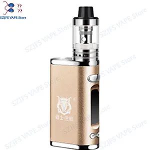 TXW 80w электронная сигарета vape box 2200mAh Встроенный аккумулятор с светодиодный огромный вапоризатор испаритель 2,5 мл электронная сигарета Vape - Цвет: Цвет: желтый
