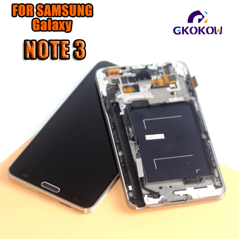 Для samsung Galaxy Note 3 N900 N9005 N900A N900V ЖК-дисплей кодирующий преобразователь сенсорного экрана в сборе с рамкой