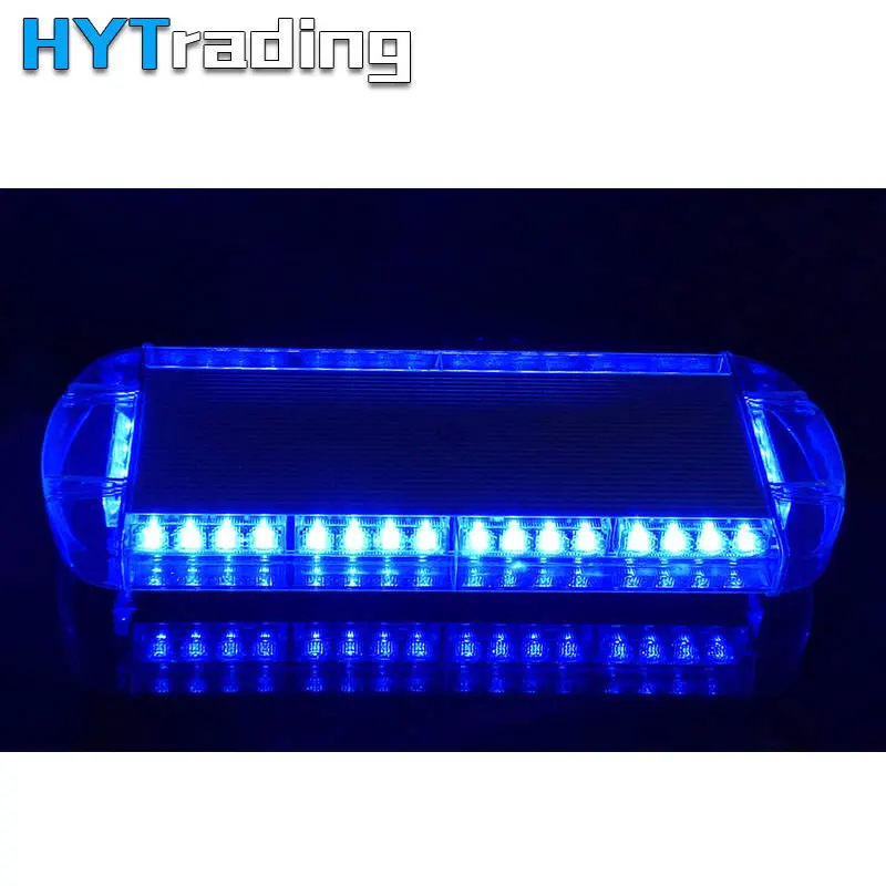 Blue 2" 40 светодиодный фонарь для автомобиля, стробоскопы, авариПредупреждение льный маяк, мигающий свет, зеленый/янтарный/синий/красный - Цвет: Blue