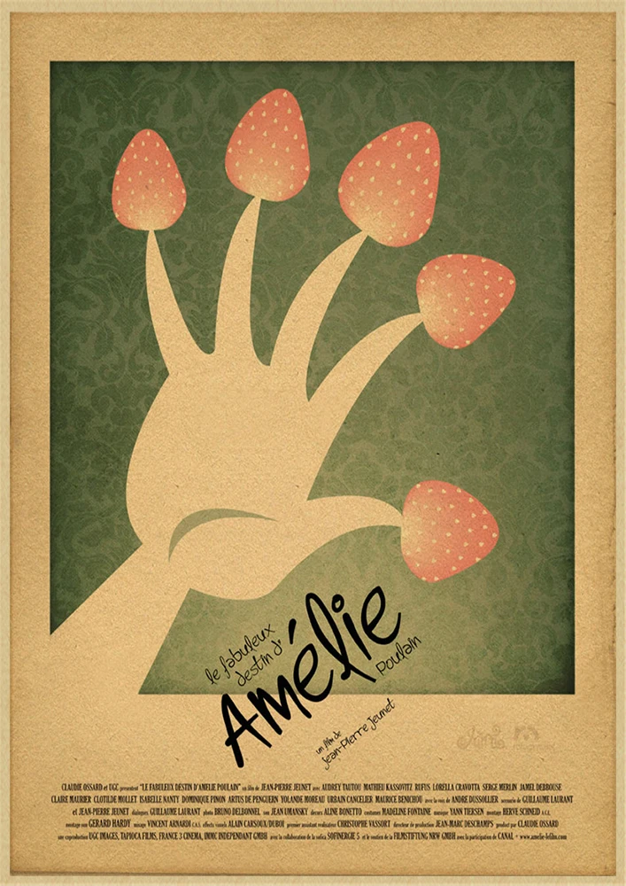 Классический фильм Amelie Ретро плакат, крафт-бумага настенная бумага настенные декоративные картины ВИНТАЖНЫЙ ПЛАКАТ