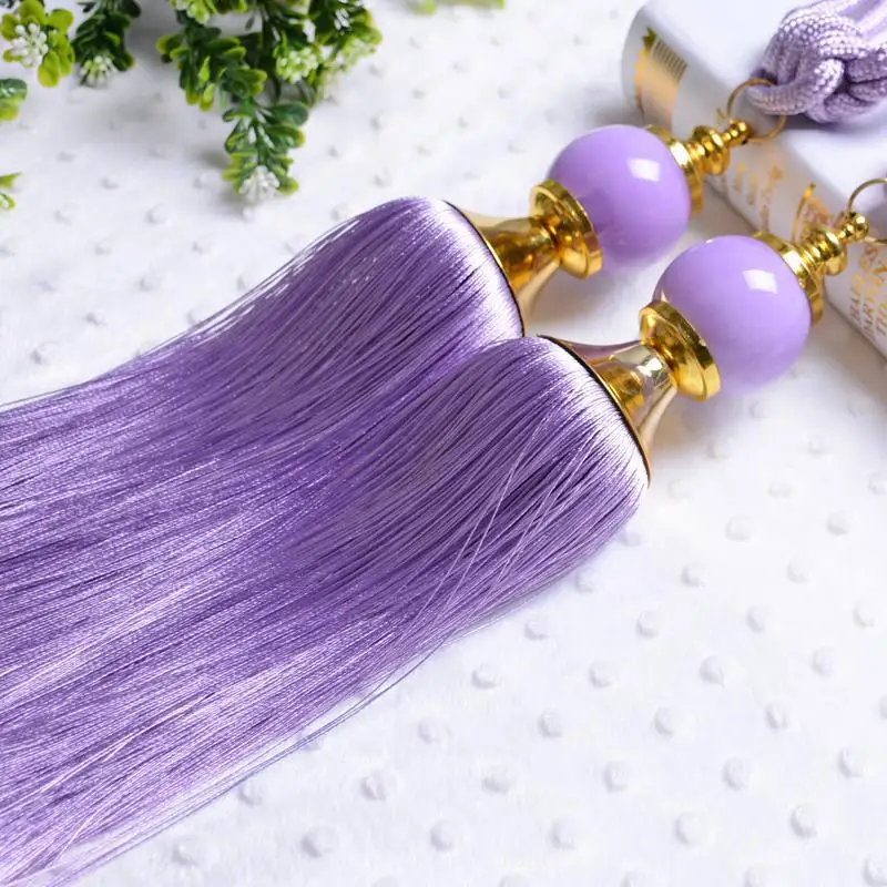 

2pcs/lot Jade Beads Curtain Tieback Tassel Hanging Balls Holdbacks Curtain Accessories Household Decoration Borlas Para Cortina