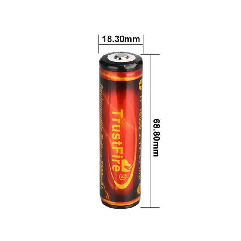 18650 зарядное устройство + 2 шт TrustFire Подлинная полная емкость 3000mAh Li lon