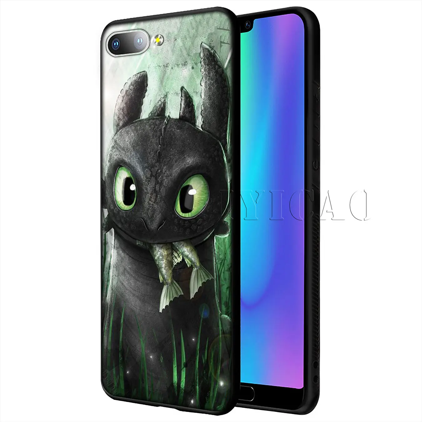 IYICAO Беззубик Как приручить дракона мягкий чехол для Huawei Y9 Y7 Y6 Prime 2019 Honor 20 8C 8X 8 9 9X 10