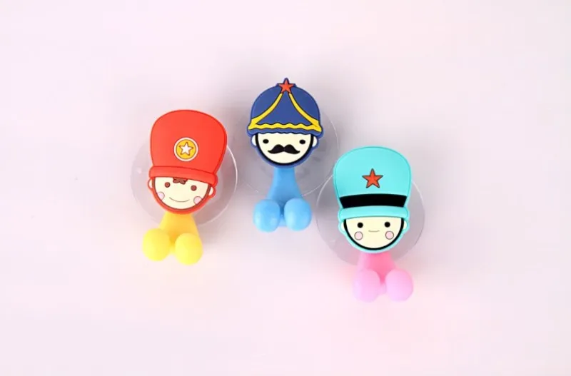1 шт. Новое поступление милая мультяшная присоска держатель для зубной щетки Крючки-присоски для ванной комнаты Набор аксессуаров экологически чистые