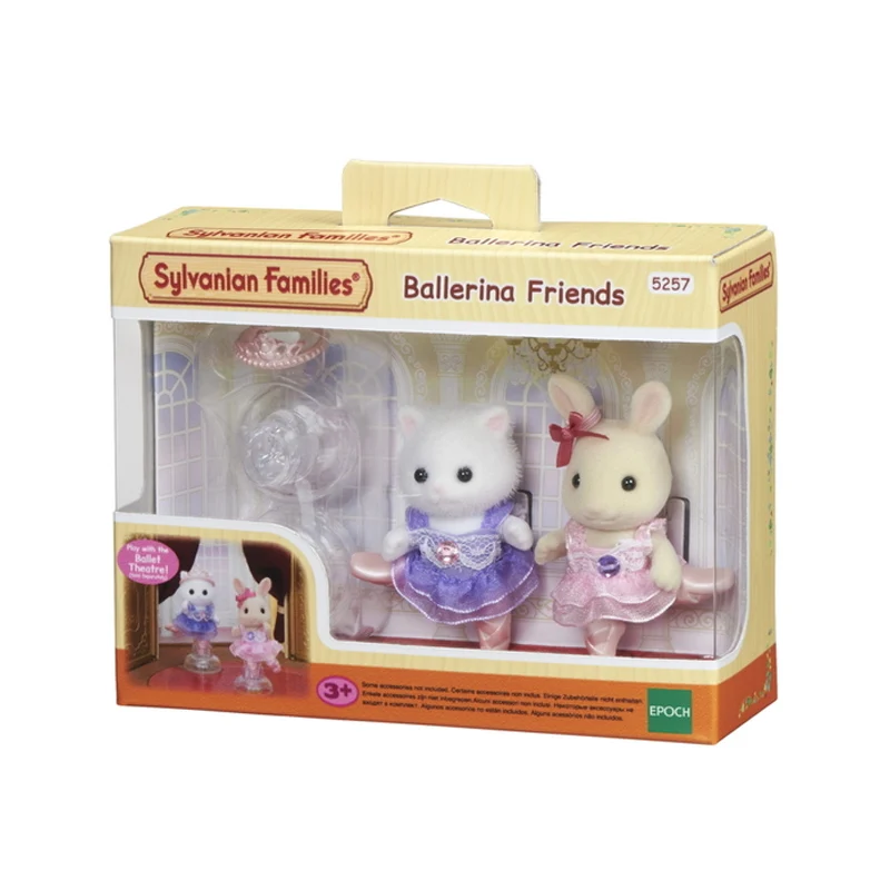 Sylvanian Family пушистый кукольный домик с животными фигура балерины друзья Шелковый