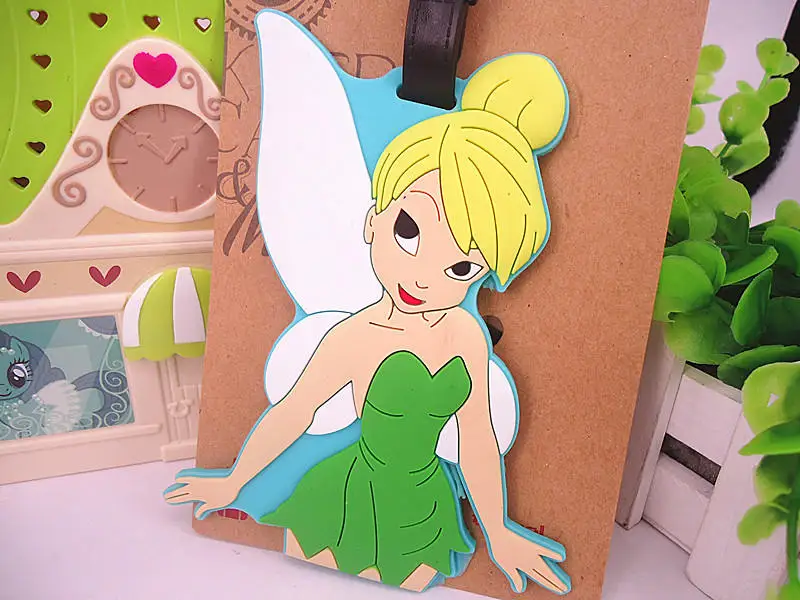 14 Disney Принцесса мультфильм аксессуары для путешествий дорожная бирка багаж замороженный чемодан ID адрес переносная бирка подвеска Кукла Эльза - Цвет: 14