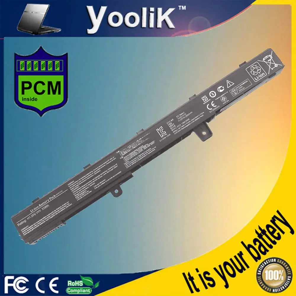 Новый 3 ячейки 11 25 V 33Wh Аккумулятор для ноутбука A31N1319 A41N1308 ASUS X451 X451C X451CA X551 X551C