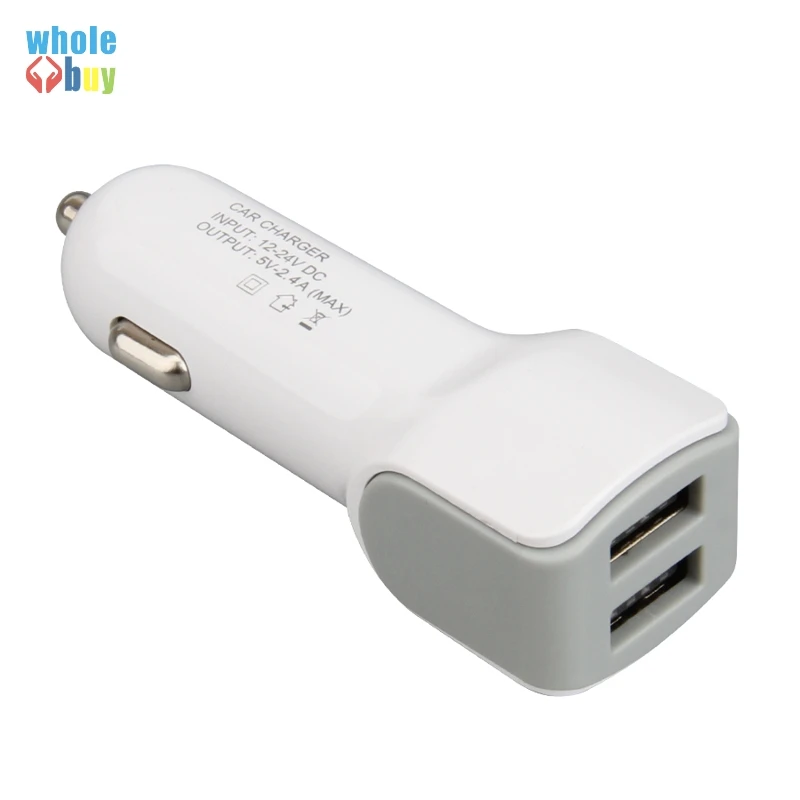 300 шт./лот универсальное автомобильное зарядное устройство с 2 USB-портами для iPhone 5