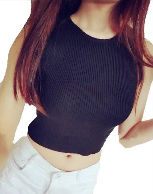 Женский трикотажный облегающий Топ 5 цветов|women tank|crop top vesttop vest |