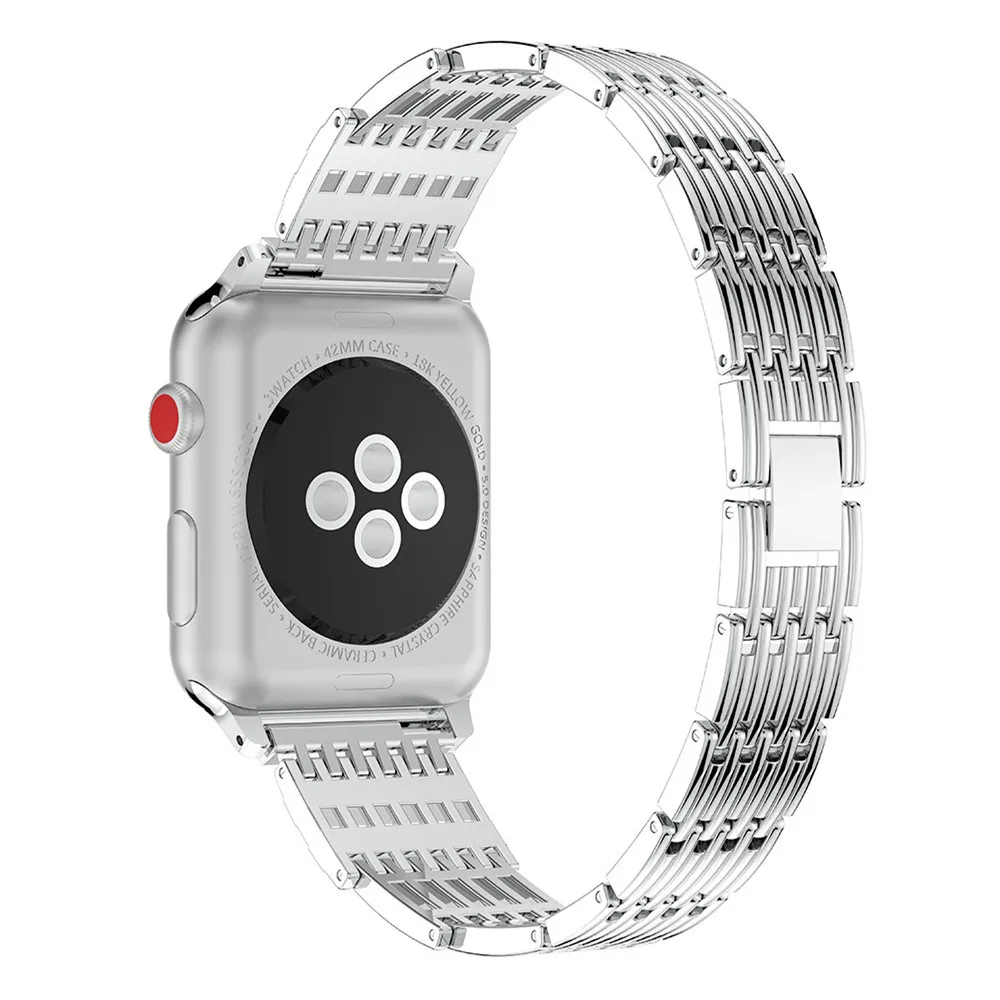 

Bling watch band for Apple Watch 38mm 42mm 40 mm 44mm Metal Wristband with adapter Sport Strap for Apple watch Series 5 4 3 2 1