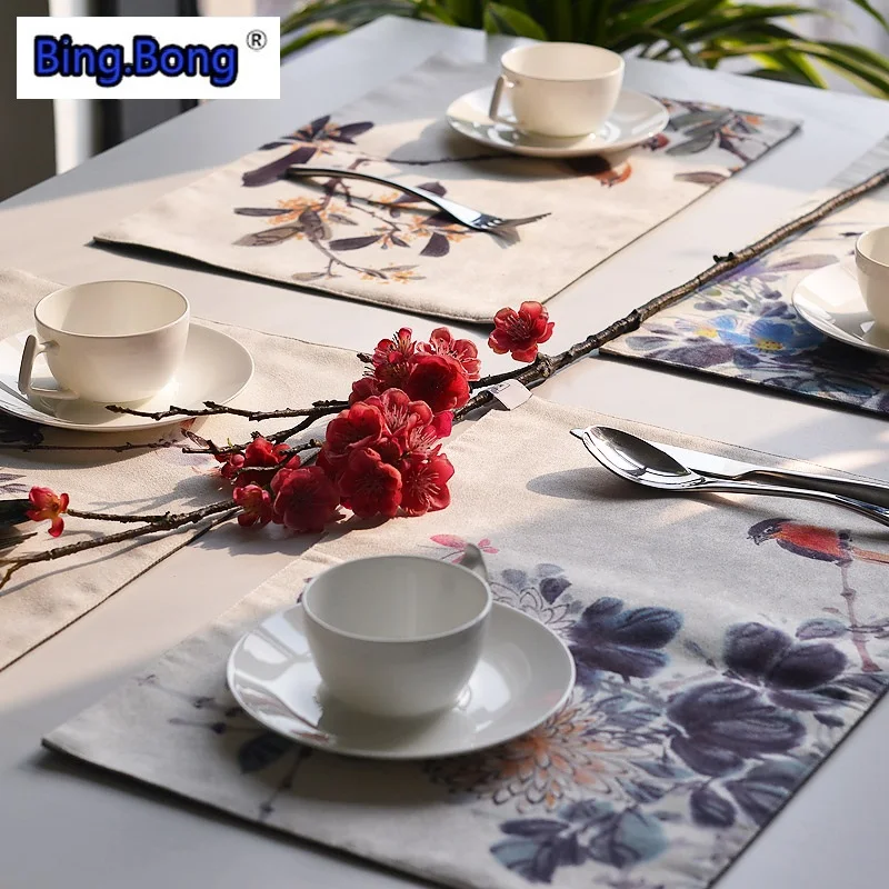 Коврик для еды подстилка новая ткань в китайском стиле искусство