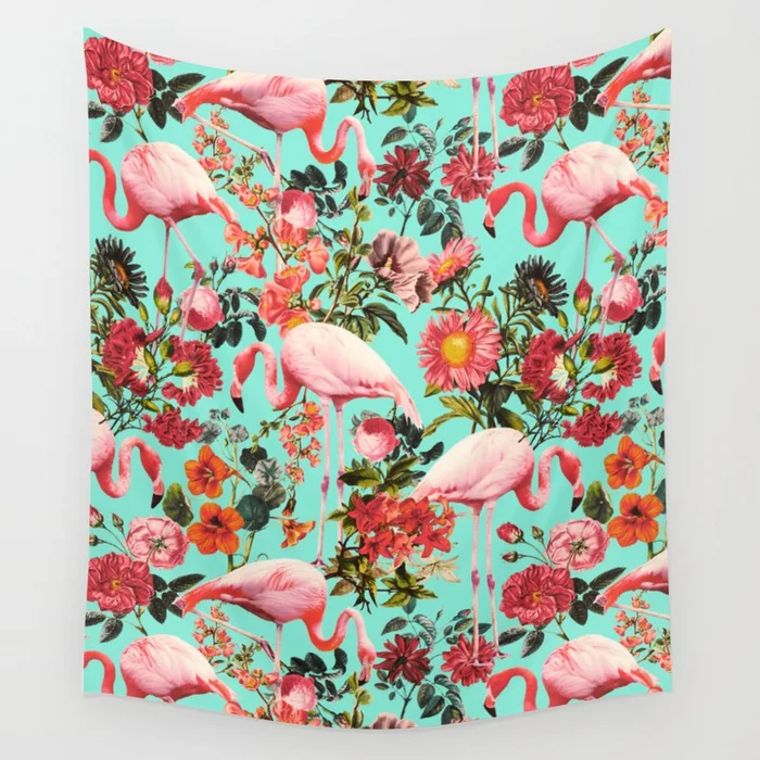 

Hot sale fashion birds floral flowers macrame pattern wall hanging tapestry home decoration wall tapestry tapiz pared