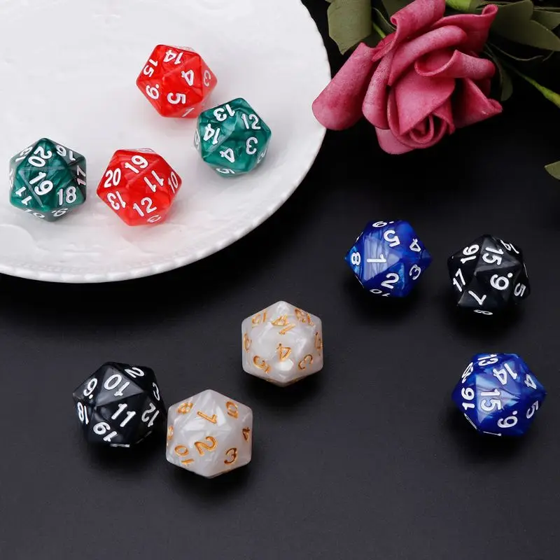 10 шт./компл. 20 кубика D20 многогранные кубики для подземелья и дракон D & ролевые