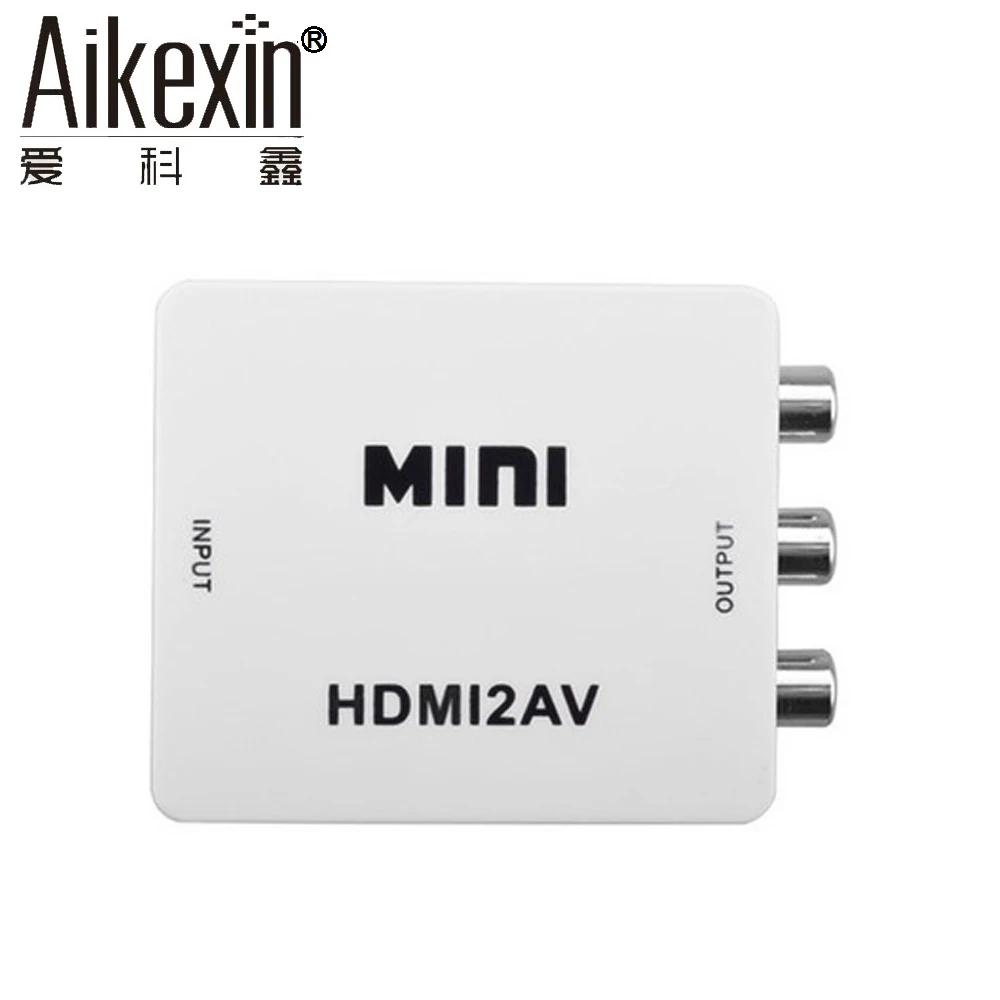Конвертер Aikexin HDMI в AV 1080P RCA CVBs композитный мини конвертер HDMI2AV адаптер с