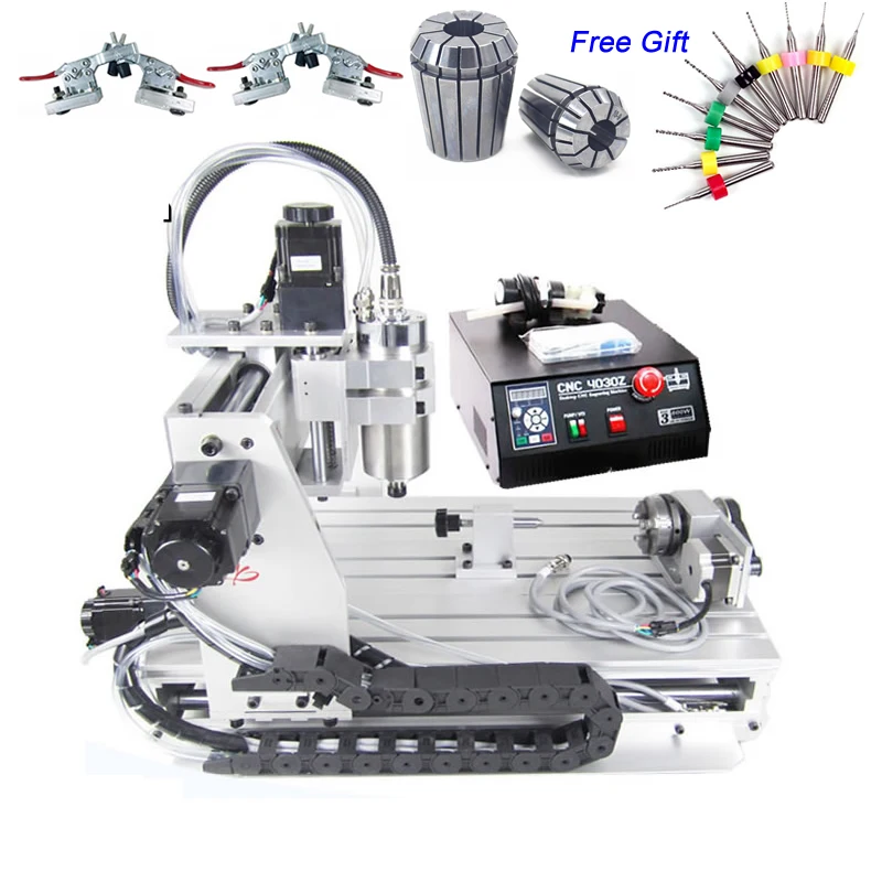 Мини фрезерный станок с ЧПУ 800 Вт 3040 кВт|rotary axis|cnc routermachine cnc |
