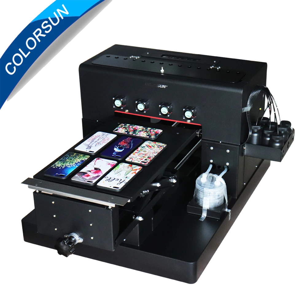 УФ принтер с печатающей головкой и чернилами 8 цветов|printer for phone|a3 color printercolor printer a3