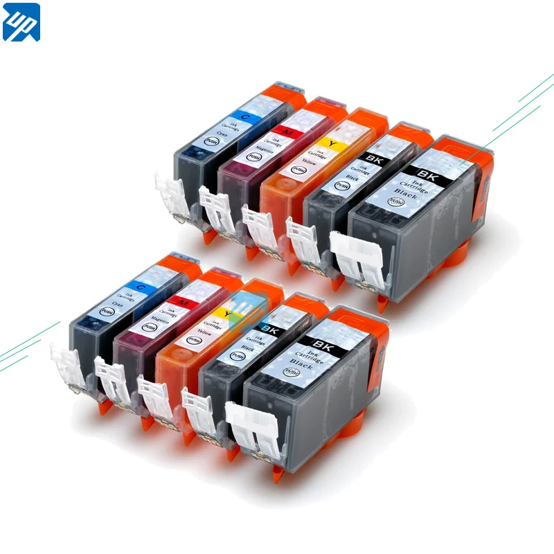 Черный Pgi-520 PGI 520 BK CLI 521 BK C M Y чернильный картридж для canon PIXMA MP540/MP550/MP560/MP620/MP630/MP640 принтер с чипом - Цвет: Черный