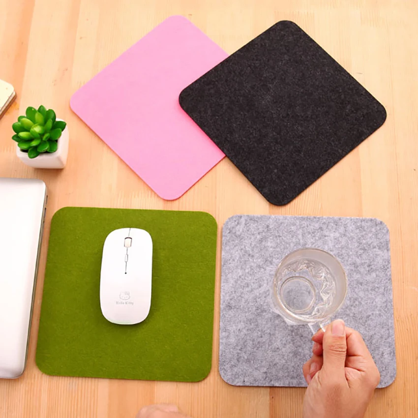 

Comfortable Computer Desk Table Felt Mat Office Desk Square Mouse Pad Holder Laptop Cases Cushion Mouse Pads for Laptop Computer
