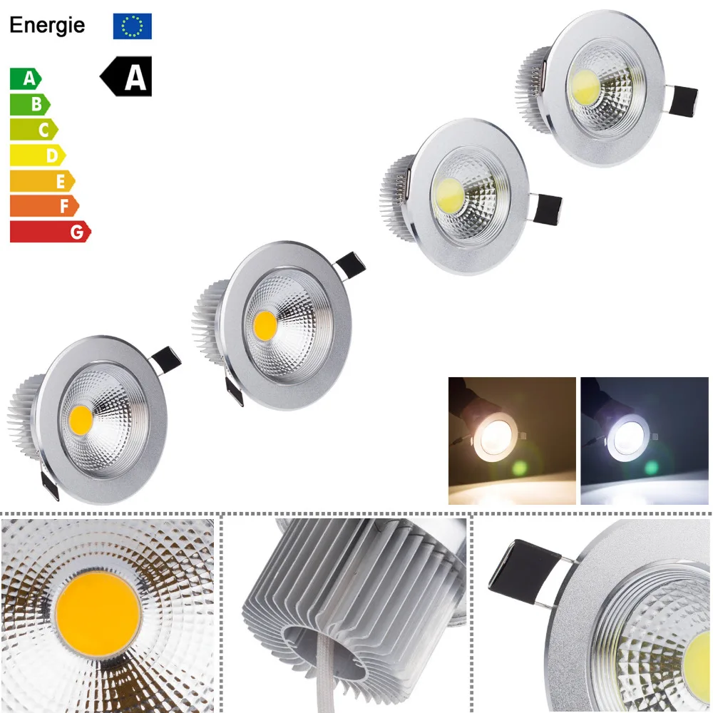 Высокий светильник 7 ваттов 9 встраиваемый cветодиодный Светильник Downlight