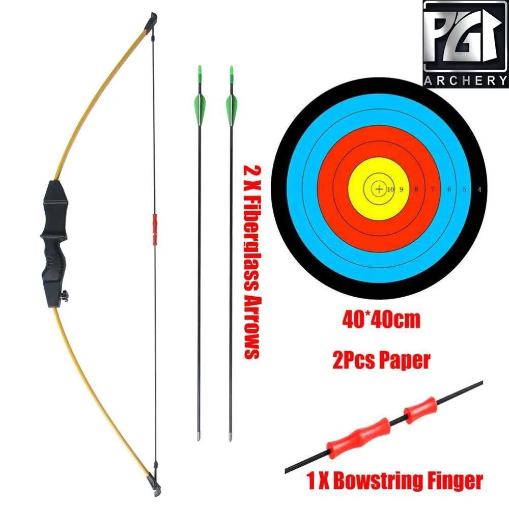 PG1ARCHERY дети лук и Стрела набор базовый вынос стрельба из лука практика игры на