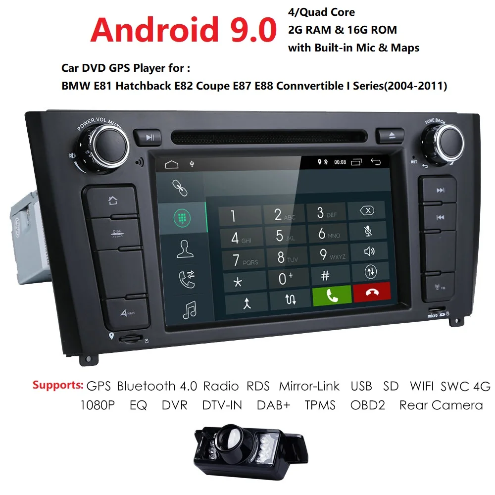 1 Din Android 9 0 gps автомобильный DVD плеер Пульт дистанционного управления для BMW серия